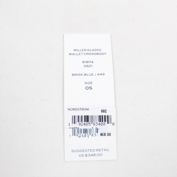 Tory Burch Miller Glazed Crossbody Wallet - Brisk Blue - Picture 9 of 10